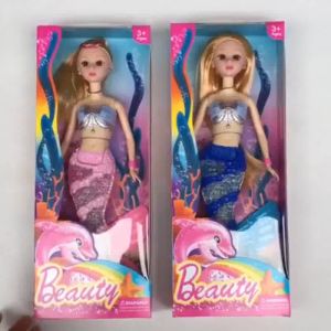 36CMใหม่เด็กนางเงือกของเล่นตุ๊กตาสาวเพลงเรืองแสงเจ้าหญิงเงือกชุดกล่องของขวัญของขวัญปัจฉิม