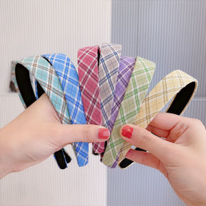 Bờm/Cài Tóc Nữ Vải Sọc Xinh Xắn Đáng Yêu