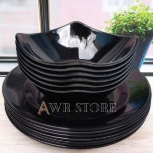 Promo Paket Hemat 12PCS Peralatan Makan Melamin Unica Asli Diameter 22cm