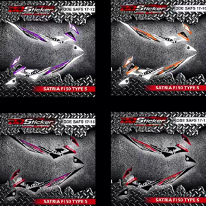 STRIPING MOTOR SUZUKI SATRIA FU 150 FACELIFT TIPE S | STICKER LIST SAFS 17 RACING