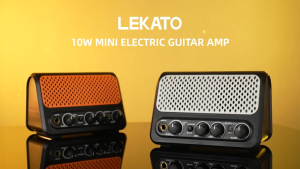 LEKATO Mini Guitar Amplifier 10W with Clean & Overdrive Channel Reverb Portable Electric Guitar Amplifier