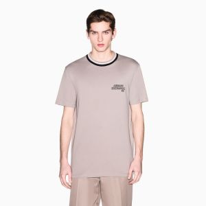 Armani Exchange | Spring and Summer Mens Round Neck Short Sleeve Retro Embroidery Cotton T-Shirt