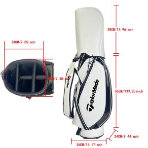 2025 Taylormade New Ultra Light Golf Ba PU Leather Standard Club Bag Large Capacity Lightweight Golf Carry Bag