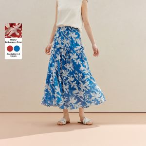 INMAN | Sleeveless Red Coastal Print Dress