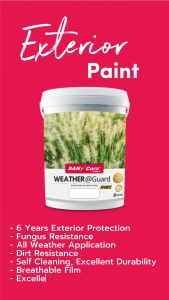 (18L) WEATHER@Guard Advance ~  WHITE Colour (Exterior Wall Paint) / Water Based / Cat Luar (6 Years Protection)