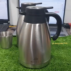 Bình pha trà giữ nhiệt 24h INOX 304 2 lớp cách nhiệt hàng nội địa Trung cao cấp-Dung tích 1200ml
