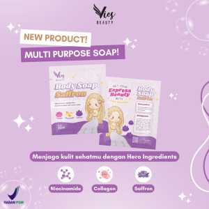 Paket Hemat 3 Sabun Saffron By Vies Beauty Bpom 20 gr Untuk Wajah & Badan