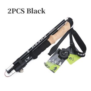 Mountainhiker | 2PCS Trekking Poles Walking Sticks Alpenstock Telescopic Ultralight Premium Adjustable with Quick Lock Hiking Cane Carbon