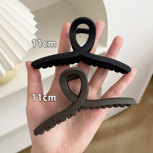 กิ๊บติดผมขนาดใหญ่สีดำ ทรงเรือใบ สไตล์เรียบง่าย สำหรับผู้หญิง กิ๊บติดผมแบบทันสมัย ​​อุปกรณ์เสริมผม ทรงเรือใบ ขนาดใหญ่ กิ๊บติดผม