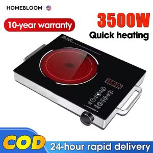 HOMEBLOOM-3500W induction cooker touch LED display household ceramic stove energy saving high power timer 220V multi-function kitchen stove