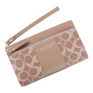 Classic Fashion Soft Leather Long Wallet for Women Retro Print Handheld Mobile Phone Bag Elegant Versatile Wallet by Taerlian