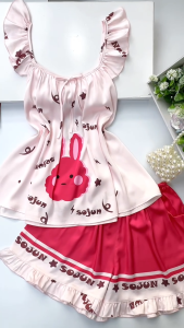 Đồ Ngủ Nữ HEUN YOUNG Bộ Lụa Cánh Tiên Cánh Tiên Tiểu Thư Mặc Nhà Dễ Thương Freesize 45-65kg