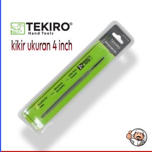 Tekiro kikir gergaji ukuran 4 inchi slim bentuk segitiga cod