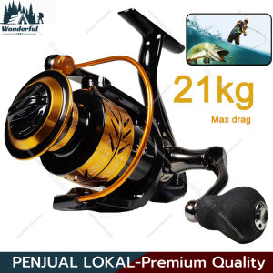 Reel Pancing Asli Besi Fishing Reel 30kg BF1000 - 7000 Series Saltwater Joran Pancing Reel 5.2:1 High Speed Mesin Pancing Reel