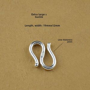 High Quality Pure Silver Necklace Bracelet Connector Pearl Clasp Fashionable Jewelry Accessory S999 Sterling Silver