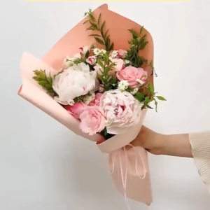 20PCS Two-Color English Paper Romantic Gift High Quality DIY Bouquet Packaging Wrapping Paper