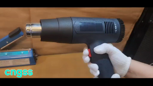 Heavy Duty Heat Gun 2000W Hot Air Blower Gun 100/300mm Impulse Heat Sealer for Plastic Packaging