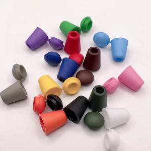 30 Chiếc Nút Chặn Dây Hình Chuông Nhựa Nhiều Màu Kèm Nắp Khóa Dùng Cho Áo Hoodie Quần Thể Thao Ba Lô Khóa Kéo Chất Liệu Nhựa Resin