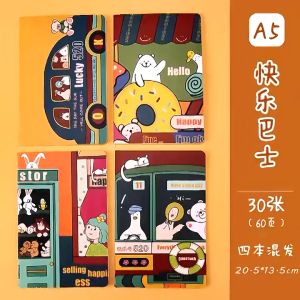 A5 Cute Spiral Notebook 30 Sheets Cartoon Ins Style Coil Notepad School Office Supplies Stationery Wholesale Notebook Spring School Supplies