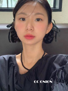 Black Agate 925 Sterling Silver Necklace Women Simple Minimalist Style Fashion Jewelry Bloggers Favorite Lockbone Chain Trendy