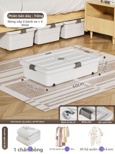 MMZECE | Tủ Đựng Dưới Giường Có Bánh Xe Hộc Ngang