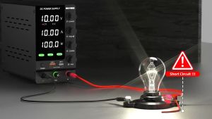 KUAIQU Variable DC Power Supply 30v 10a Short Circuit Killer 12V 24V 48V 72V 100V Voltage Regulator Bench Switching Power Supply with OCP OVP Beep USB-C Fast charger