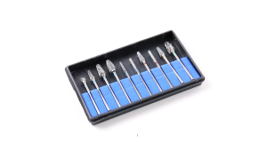 10 pcs Solid Carbide Burrs Rotary Files Diamond Burrs Set Long Tungsten Carbide Burr 6x3mm Mata Rotary Porting Tool