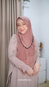 Alya Hijab by Naja - Sania Bergo - Dewasa Allsize Pad Semi Antem Jersey