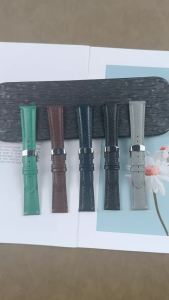 Litchi Pattern Soft Leather Watch Band Bracelet 18mm 19mm 20mm 21mm 22mm Black Brown Replacement Wrist Strap Universal Watchband