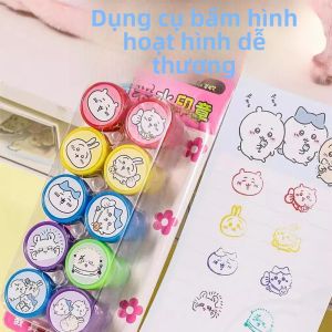 10 Chiếc Tem Hoạt Hình Chiikawa Hachi Usagi Nhiều Màu Tem Phần Thưởng Cho Trẻ Em Nhiều Màu Sắc Văn Phòng Phẩm Học Sinh Quà Tặng Trẻ Em Hộp Đồ Chơi