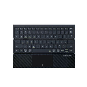 JOMAA | Tri-Fold Bluetooth Quiet Rechargeable Carbon Fiber Portable Folding Keyboard with Touchpad