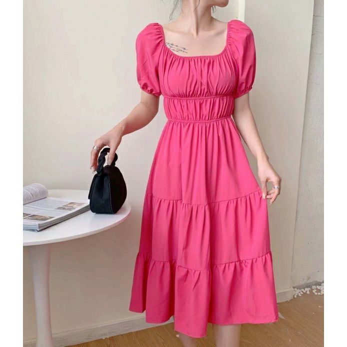 pink long sleeve dress midi SecretSculpt Long Sleeve Midi Dress Pink / XL