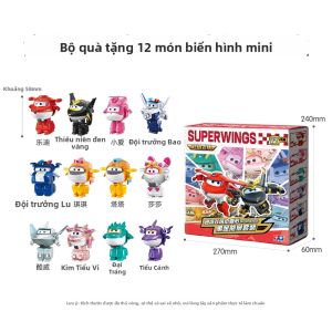 AULDEY | Bộ Năng Lượng Vàng Đen Robot Biến Hình Mini Super Wings