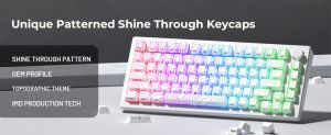 ZIFRIEND 132 Keys Contour Line Side Engraved Keycap Shine Through Cherry Profile PBT Sublimation For Cherry MX Switch Mechanical Keyboard