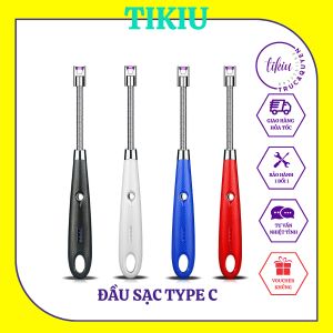 Dụng Cụ Thắp Nến Thơm - Phụ Kiện Đốt Nến Kèm Sạc Type C Dài 26cm- Bật Lửa Chuyên Dụng Chống Gió Dùng Pin Sạc Tiện Dụng