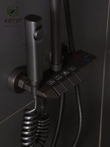 High Quality 4 in 1 Stainless Steel Hot and Cold Shower Set for Bathroom Rainshower Set with Faucet 2 Way