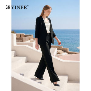 Fashion Business Casual Triacetate Blend Trousers