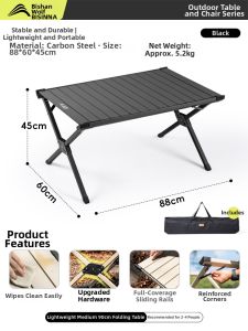 BSWOLF | Portable Folding Egg Roll Table