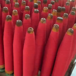 ผ้าขาวม้าแดง คาดแถบขาว มหามงคลเรียกทรัพย์ ผ้าทอพื้นแดง ขนาด 80X190 ซม.