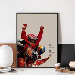 F1 Ayrton Tacing Driver Senna Poster No Framed Club Bar Paper Vintage Poster Wall Art Canvas Painting Bedroom Room Home Decor