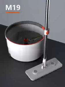 Zolele Spin Mop M19 - ไม้ถูพื้น 2 ผืน ไม้ถูพื้นแบบปั่น Suspension Mop ระบบหมุนได้ ได้ผ้าม็อบ