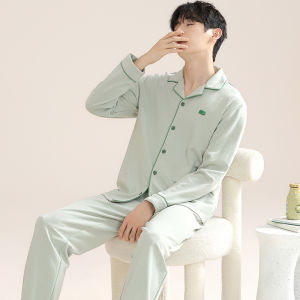 Cotton New Spring and Autumn Soft Long Sleeve Loose Home Wear Set