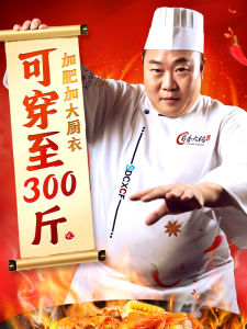 plus Size Chef Work Uniform Long Sleeve Kitchen Garment for Restaurant And Hotel Polyester Fiber Autumn Season Mens Workwear