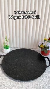 Alat Panggang Grill Pan BBQ Tempat Alat pemnaggang 34cm 36cm 38cm Wajan Bulat Anti Lengket