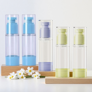 Bộ 2/3 Chai Nhựa Hút Chân Không Đựng Kem Dưỡng Da 30ml 3 Màu Có Thể Tái Sử Dụng Dùng Cho Kem Nền Tinh Chất Dung Dịch Du Lịch Phân Phối