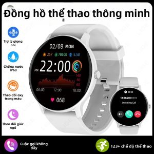 LIGE | Đồng Hồ Thông Minh LIGE Fashion HD 1.26 Inch Dành Cho Nam Và Nữ Theo Dõi Sức Khỏe Gọi Điện Không Dây Theo Dõi Thể Dục Chống Nước IP68 Đồng Hồ Thể Thao