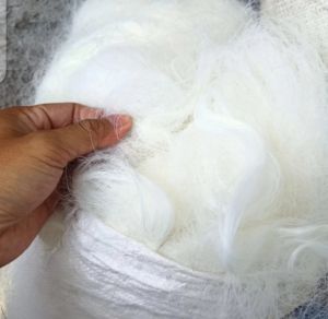 jaring serat nilon media filter kolam aquarium berat 1 kg