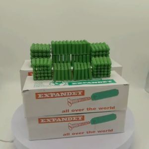 6mm 8mm Green Plastic Expansion Tube Rubber Plug Nylon Plunger Drywall Fixing Wall Anchor Plug
