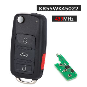 KEYECU 3D0 959 753 AK / 3D0 959 753 AA 315MHz / 433MHz ID46 Chip Smart Remote Key Fob for Volkswagen Touareg Phaeton 2003 - 2010
