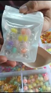 Manik Manik Mote Bentuk Kepala Kelinci Warna Pastel kuran 11 mm